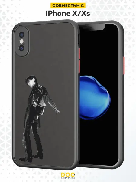 DesignOnCase Чехол Бампер на iPhone X XS с принтом BTS