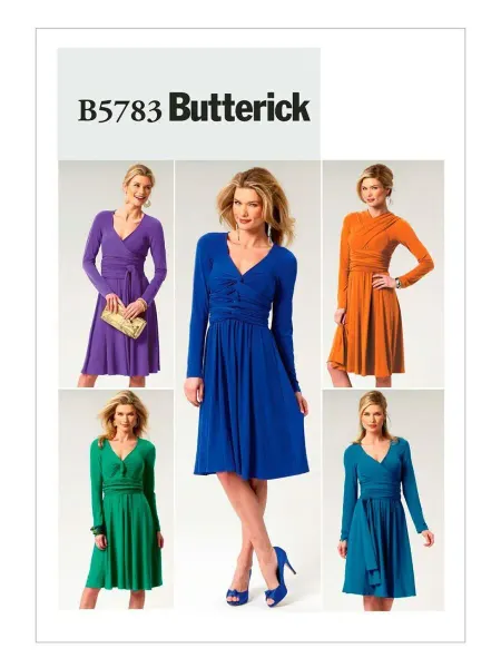 Butterick Выкройка №5783 Платье с драпировкой