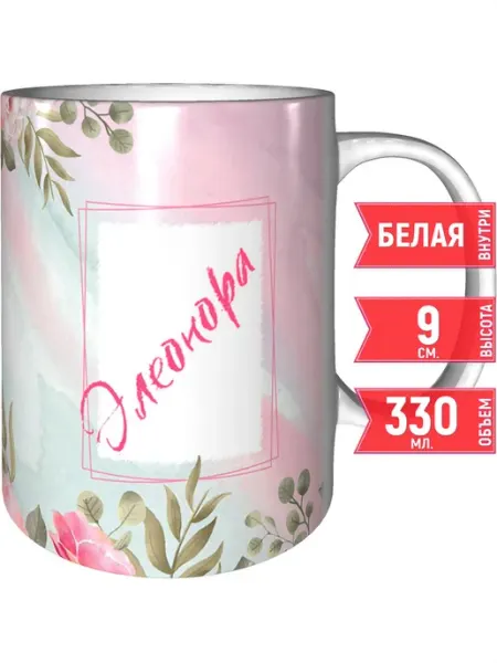 Grand cadeaux Кружка с именем Элеонора - стандартная