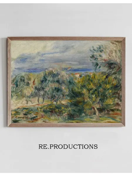 Re.productions Постер Paysage à Cagnes - Pierre-Auguste Renoir
