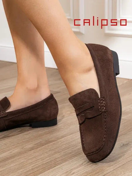 Calipso Лоферы женские натуральная замша