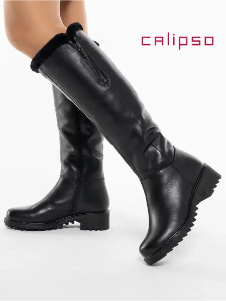 Calipso Сапоги женские зимние кожаные