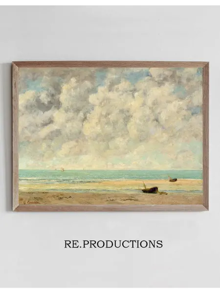 Re.productions Постер The Calm Sea - Gustave Courbet