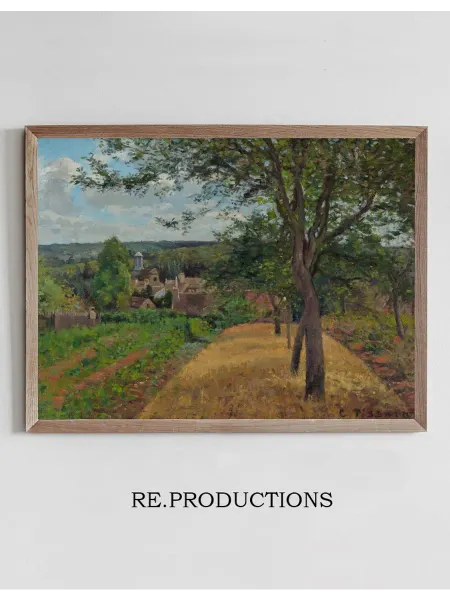 Re.productions Постер Orchards at Louveciennes - Camille Pissarro
