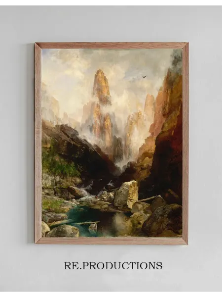 Re.productions Постер Mist in Kanab Canyon, Utah - Thomas Moran