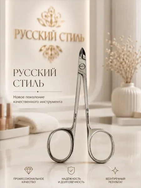 CAPELLIS PROFESSIONAL Кусачки-ножнички глазки для кутикулы, подологии и педикюра