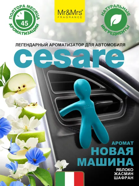 Mr&Mrs Fragrance Ароматизатор для автомобиля Cesare New car Новая машина