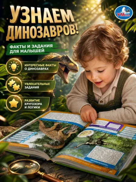 Умка Энциклопедия для детей динозавры развивающая книга школьника