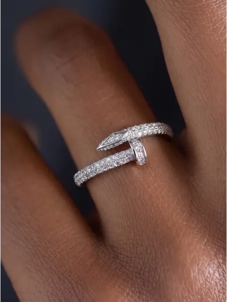 NOIMA Кольцо гвоздь серебристое Cartier