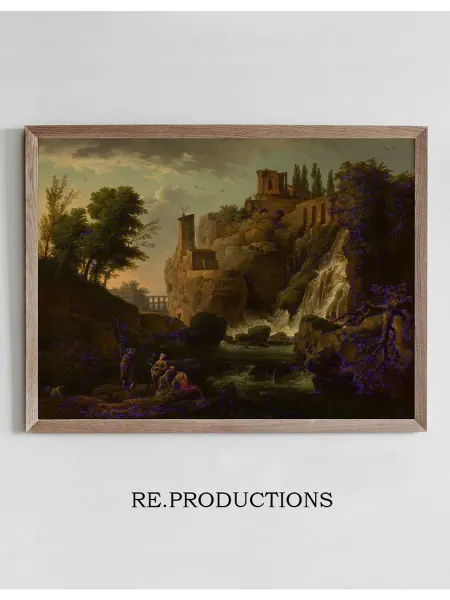 Re.productions Постер Les Cascatelles de Tivoli - Claude-Joseph Vernet