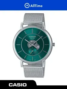 Часы мужские Casio Collection MTP-B130M-3A / Часы наручные кварцевые серебряные с браслетом металлические