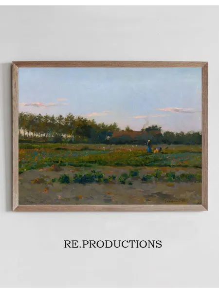 Re.productions Постер Champ De Coqueliquots - Henri Le Sidaner