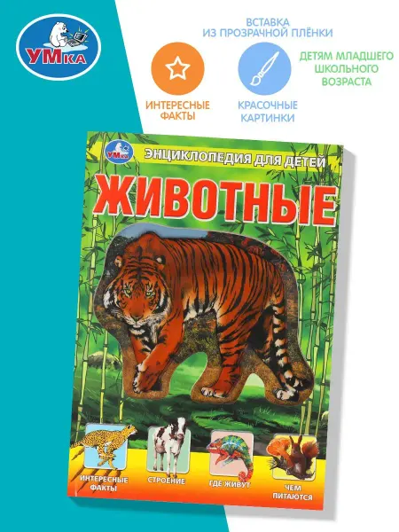 Умка Энциклопедия для детей Животные развивающая книга детская