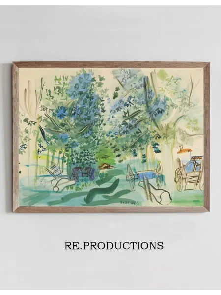 Re.productions Постер Les charrettes à Montsaunès - Raoul Dufy