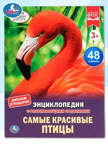 Энциклопедия для детей с заданиями Птицы Умка / развивающая книга детская