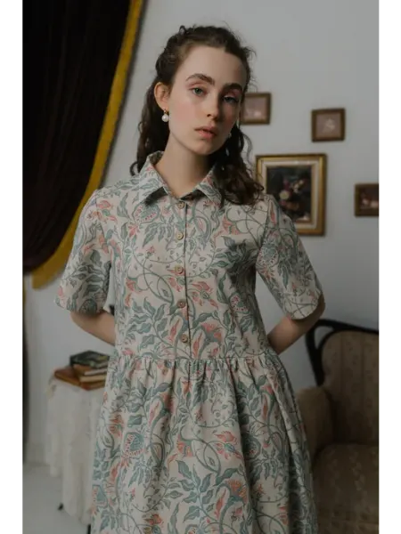 Cher-Neva Платье льняное летнее винтажное