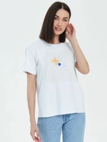 Chic mama Футболка с принтом для кормящих