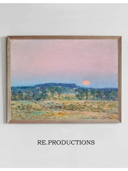 Re.productions Постер September Moonrise - Childe Hassam