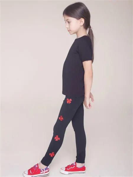ETE CHILDREN Леггинсы хлопковые детские с аппликацией