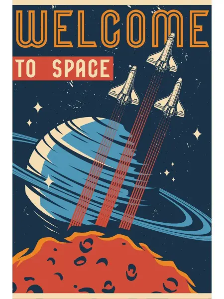 Red Hot Chili Space Постер "Добро пожаловать в космос!"