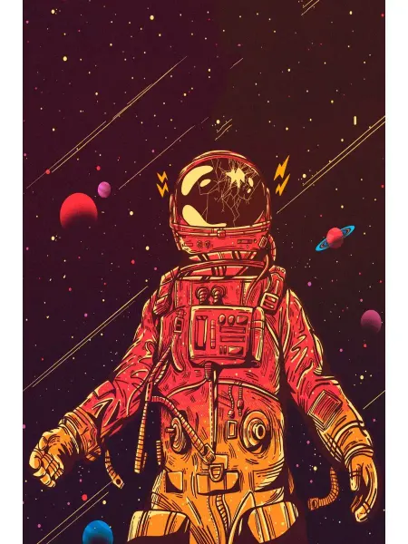 Red Hot Chili Space Постер "Открытый космос"