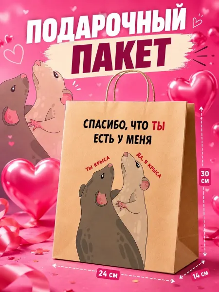 K&O Chocolate Подарочный пакет для подруги прикольный