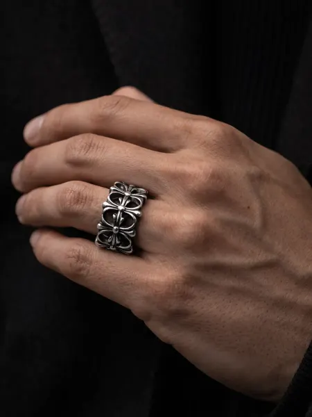 Zasvet Кольцо Y2K Chrome Hearts Y2K готический перстень