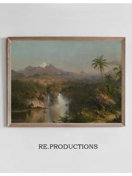 Re.productions Постер View of Cotopaxi - Frederic Edwin Church