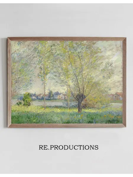 Re.productions Постер The Willows - Claude Monet