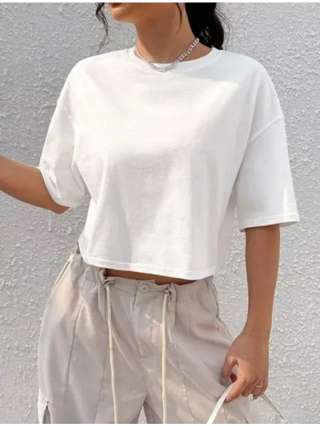 SH Clothing Футболка укороченная оверсайз