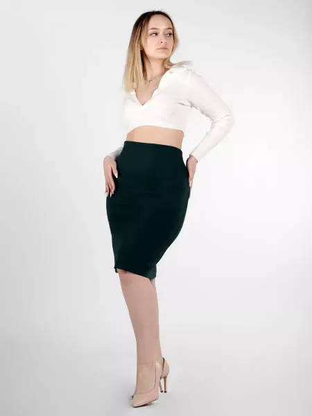 Deb collection Юбка карандаш прямая трикотажная в офис