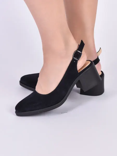 DINA COLLECTION Туфли на низком каблуке замшевые