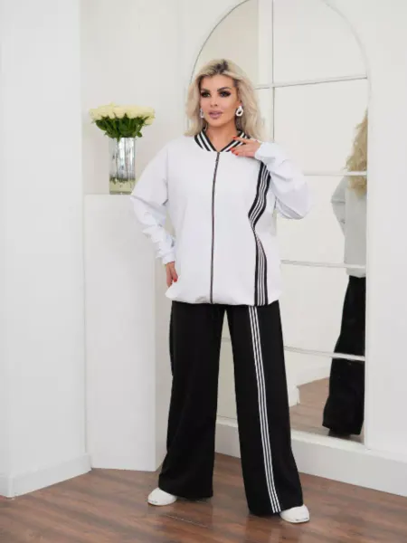 JANNA collection Спортивный костюм больших размеров с брюками паллацо