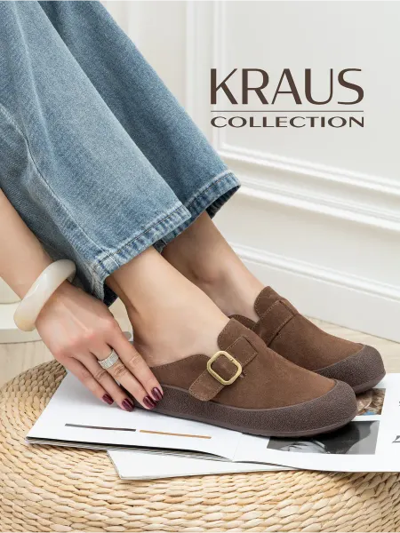 KRAUS Collection Биркенштоки женские натуральная замша