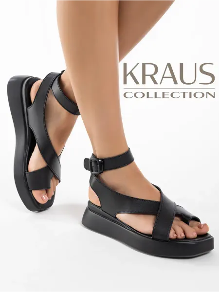 KRAUS Collection Босоножки кожаные натуральные женские