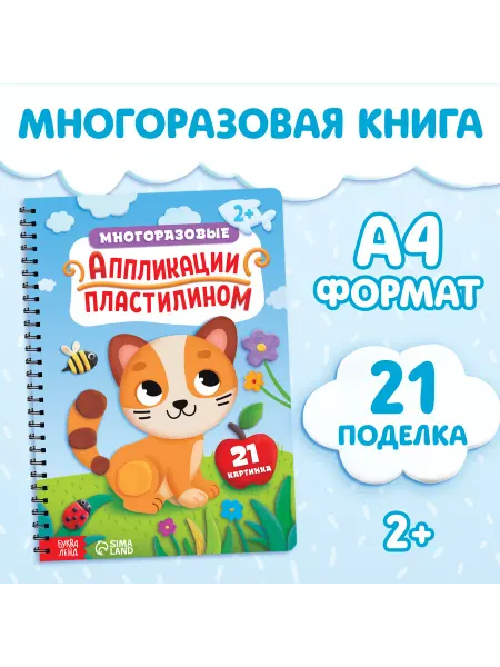 Умный Ребёнок Развивающие книги для детей пиши стирай лепим из пластилина