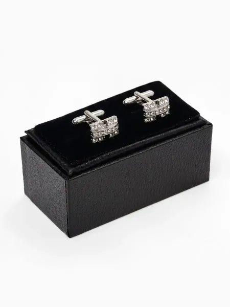 ZAPADNY collection Кожаный футляр для запонок и серёг черный