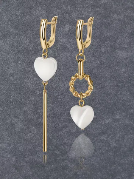 COLOR CUBE jewelry Серьги сердечки бижутерия