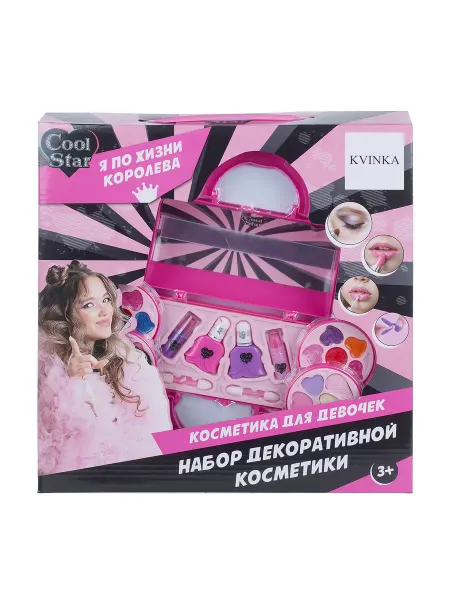 Cool Star Набор косметики тени с блестками помада и блеск для губ