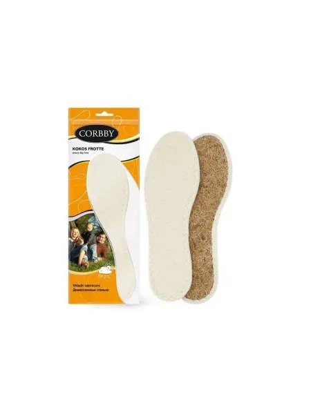 Corbby Стельки KOKOS FROTTE универсальные, демисезонные