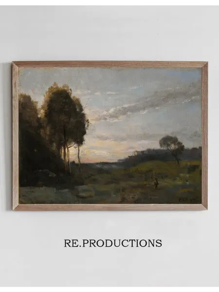 Re.productions Постер Personage Dans Un - Jean-Baptiste-Camille Corot