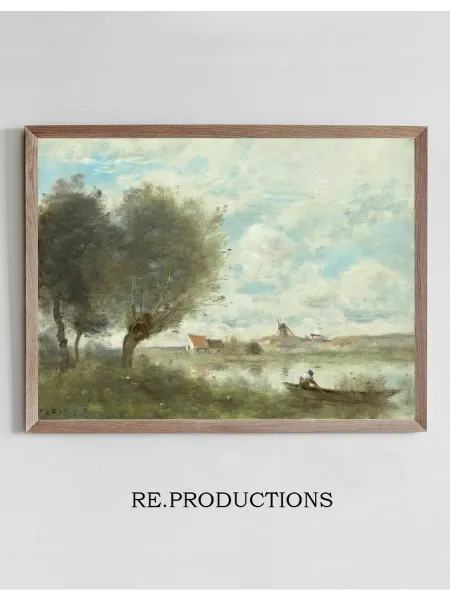 Re.productions Постер Souvenir d’Ault - Jean-Baptiste-Camille Corot