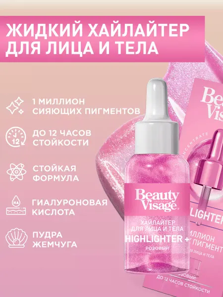 Fito cosmetic Жидкий хайлайтер для контуринга лица и тела HIGHLIGHTER