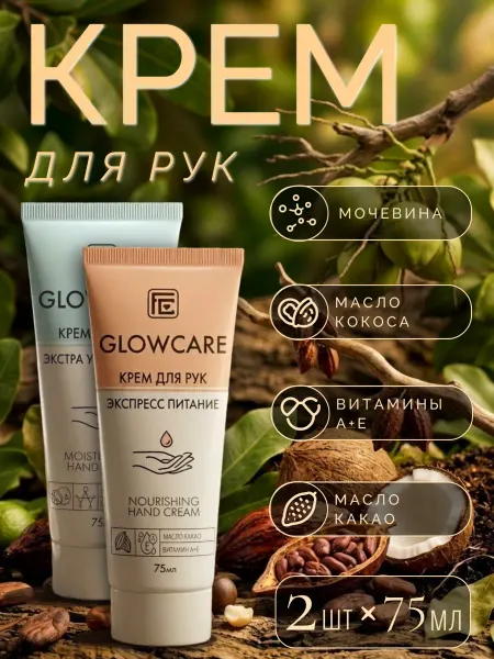 Family Cosmetics Крем для рук увлажняющий набор GLOWCARE