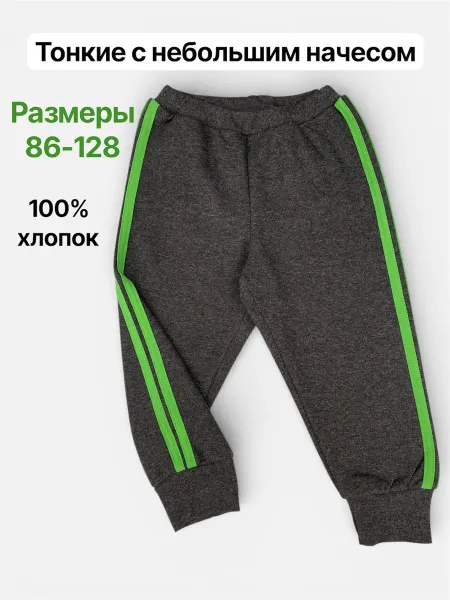 ПАНДА дети Штаны спортивные тонкий начес детские