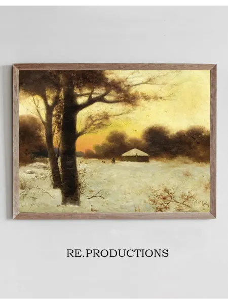 Re.productions Постер Winter Cottage - Julius Sergius Klever