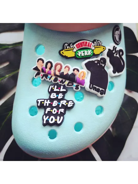 Fun_Jibz Джибитс сериал Friends украшения на Crocs Друзья