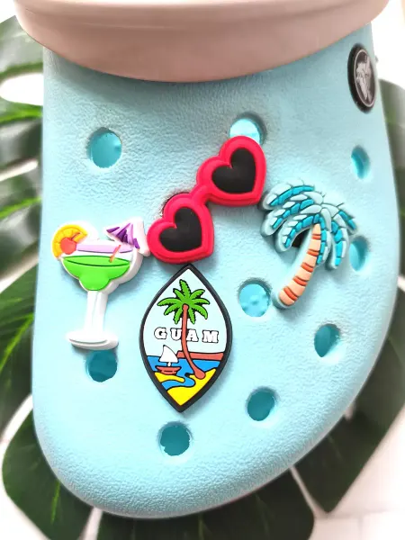 Fun_Jibz Джибитс для Crocs пальма коктейль очки Guam для женщин