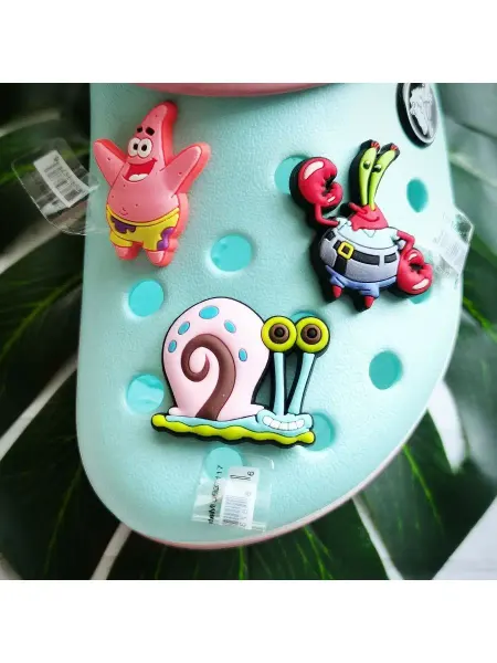 Fun_Jibz Джибитсы Губка Боб Спанч мультики на Crocs детские