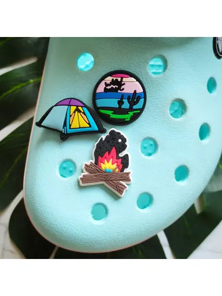 Fun_Jibz Джибитс Crocs набор горы палатка костер туризм поход отдых